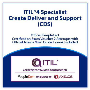 ITIL®4 Specialist: Create Deliver and Support (CDS) Exam Voucher 2 attempts